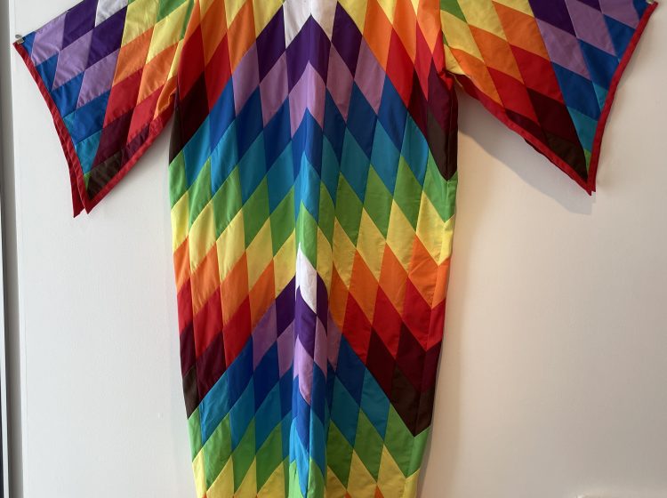 Sandy Bunn b. 1976 Star Dress, 2019 Broadcloth, batik, various cottons 54" x 59" (Detail)